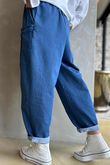 Juno Soft-Stretch Barrel Jean Mid Denim /50=